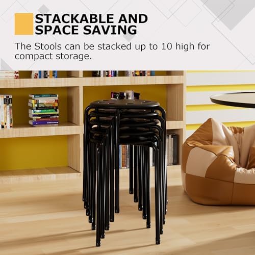 VECELO 6-Piece Stacking Stools for Classroom - Image 5