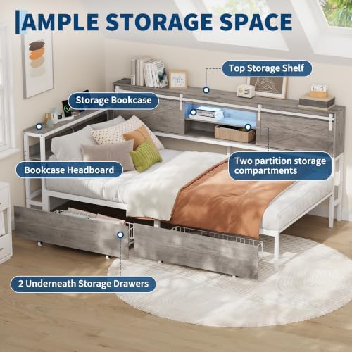 Twin Size Corner Bed Frame - Image 6