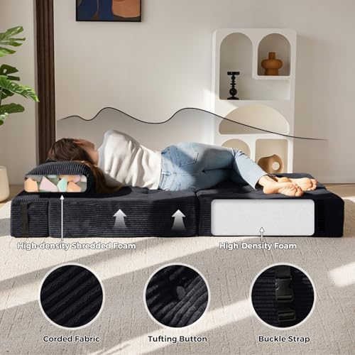 MAXYOYO Folding Sofa Bed, Convertible Chair Bed - Image 5