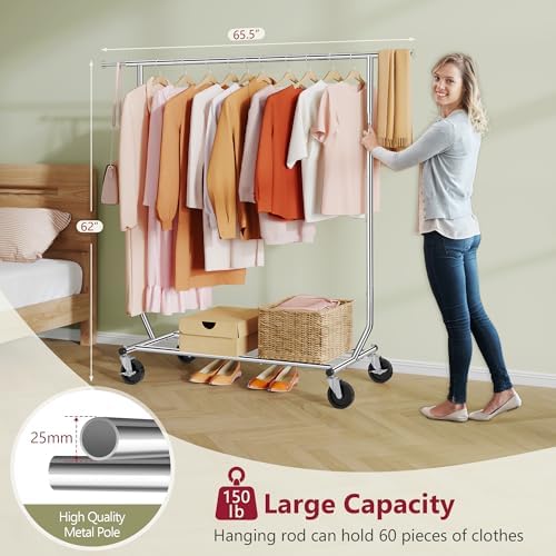 Tajsoon Clothing Rack Collapsible, Garment Clothes Rack Heavy Duty - Image 3