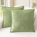 CaliTime Decorative Couch Throw Pillow Covers 20 X 20 Inches Sage Green by CaliTime