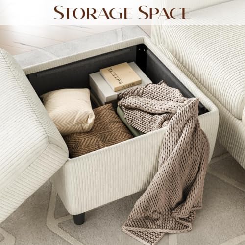 Convertible Sectional Couches for Living Room, 3 Seats L Shaped Sofa - Image 3