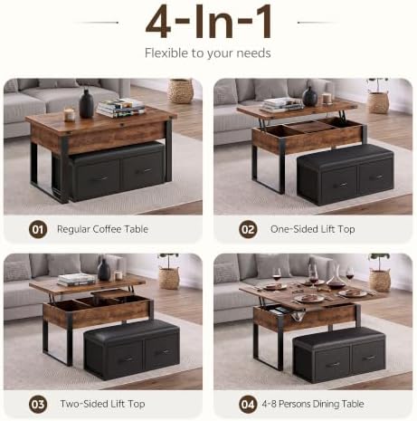 31.5'' Lift Top Coffee Table - Image 3