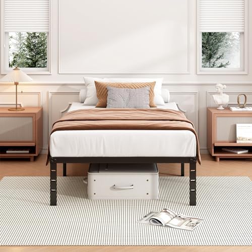 Hafenpo 18 Inch Twin Bed Frame, Under Bed Storage - Image 5