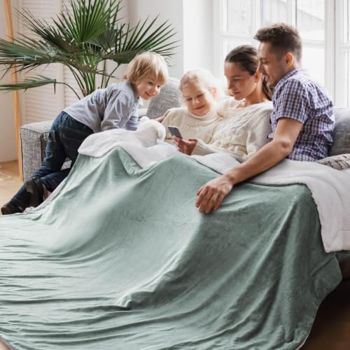 Bedsure GentleSoft Sherpa Fleece Cal King Blankets by BEDSURE