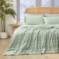 Cozy Bliss Seersucker Cooling Comforter King Size, Q-Max 0.45 Reversible by CozyBliss