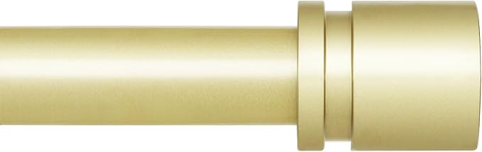 Byondeth Curtain Rods for Windows 16 to 120 Inches Adjustable Length 1 Inch by Byondeth