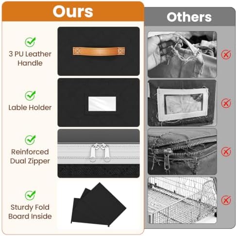 Budding Joy 80L 4 Pack Adjustable Under Bed Storage - Image 4