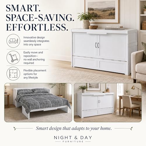 NIGHT & DAY Furniture Murphy Cube Cabinet Bed - Image 6