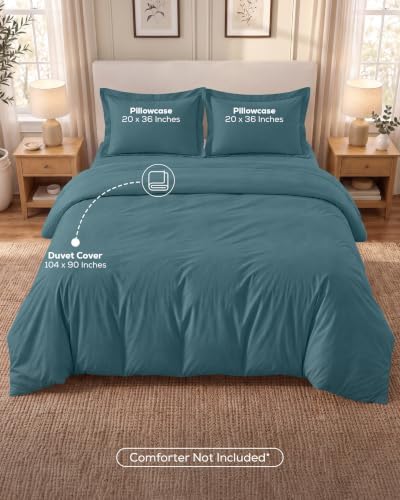 Duvet Cover King, 3 Piece Set, Extra Soft - Image 3