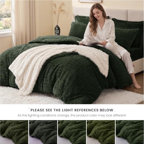 EXQ Home Waffle Fluffy Comforter Set Twin Size - Image 5