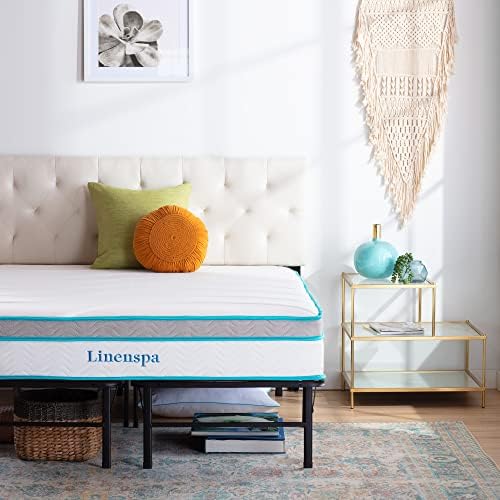 Linenspa Metal Bed with Slatted Frame - Image 2
