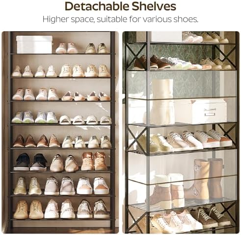 10 Tier Shoe Rack, Large Capacity Shoe Storage Organizer Holds 40 Pairs - Image 5