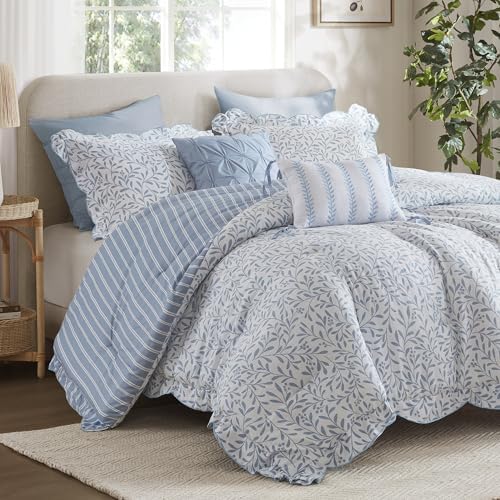 Madison Park Blue Floral Comforter Set Queen by MADISONPARK