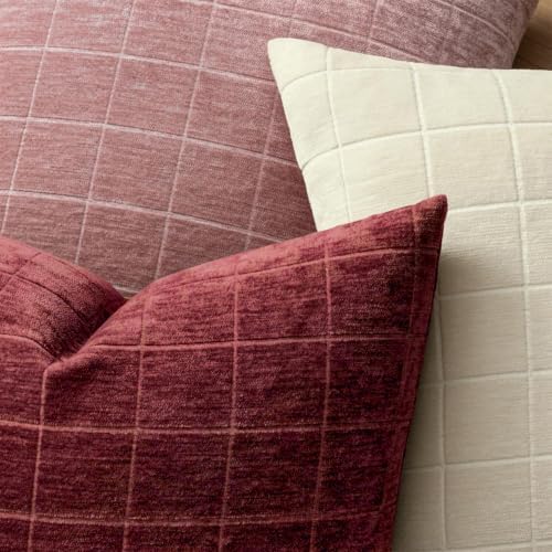 MIULEE Christmas Burgundy Plaid Decorative Throw Pillow Covers - Image 7