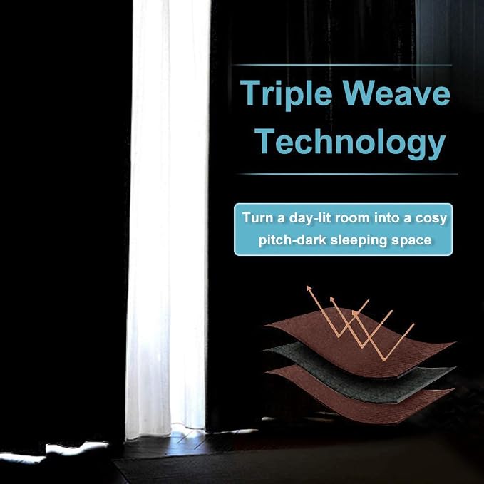 RYB HOME RV Curtains for Camper Windows, Mini Small Thermal Insulated Sunlight - Image 3