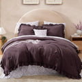 BLOOMHAVEN Queen Comforter Set-7 Pieces Ruffle Bedding by BLOOMHAVEN