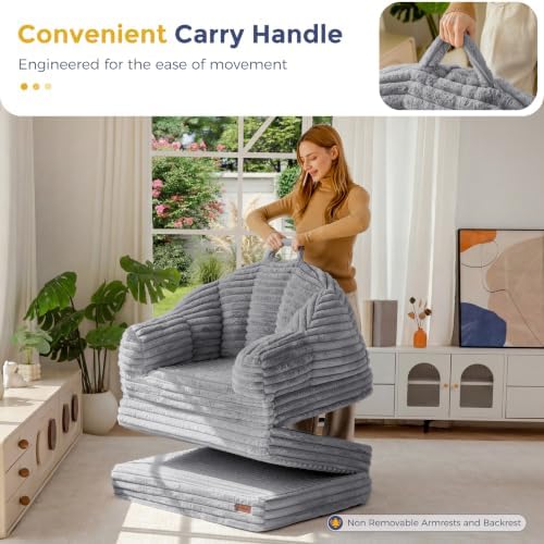 MAXYOYO Folding Sofa Bed Chair, Sleeper Chair - Image 6