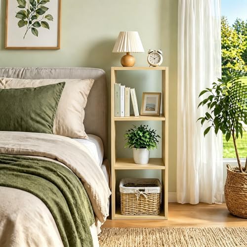 3 Cube Shelf with Anti-Tipping Kits + Reversible Open Back Bookcase - Image 5