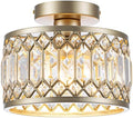 9 Inch Crystal Ceiling Light, Small Flush Mount Chandelier, Modern Light Fixture by Zlepmlla