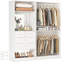 Unikito 61" Closet System, Heavy Duty Wood Closet Organizer by Unikito