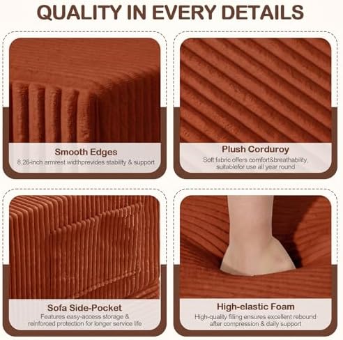 Boneless Loveseat Couch Folding Sofa Bed, Foldable Floor Futon Sleeper Couch Bed - Image 4