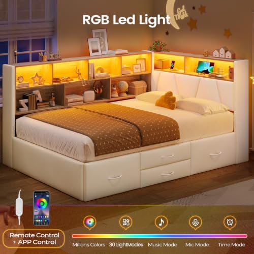 AOGLLATI Twin Corner Bed Frame - Image 6