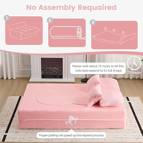 78” Convertible Sofa Bed, Full Size Sleeper Couch - Image 6