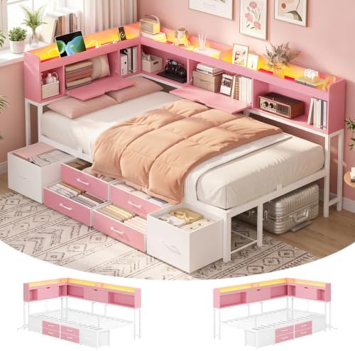 MSmask 14 Inch Corner Bed Frame by MSMASK