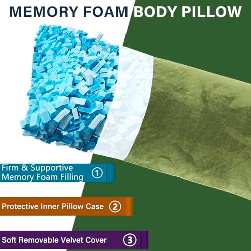 Body Pillow, Memory Foam Body Pillows - Image 2