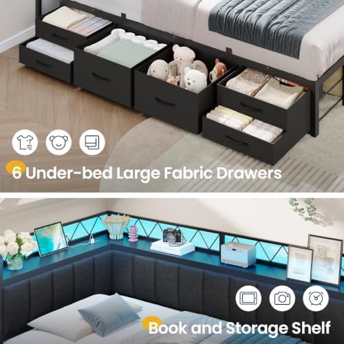 Brinlawb Twin Corner Bed Frame - Image 5