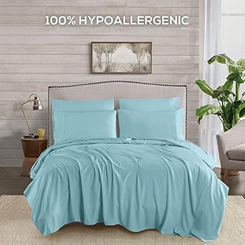 Mueller Luxury 6 PC Full Size Bed Sheets, Super Soft, Deep Pocket up to 16" - Image 5