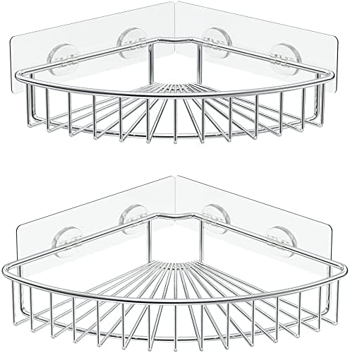 SMARTAKE 2-Pack Corner Shower Caddy, SUS304 Stainless Steel by SMARTAKE