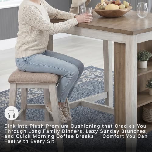 Signature Design by Ashley Skempton 3-Piece Counter Height Dining Table Set - Image 4