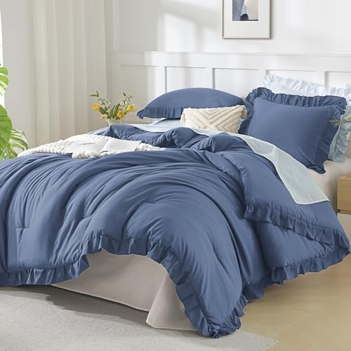 Andency Ocean Blue Queen Comforter Set by Andency