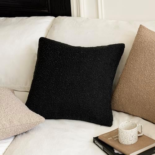 Foindtower Cozy Textured Boucle Lumbar Throw Pillow Covers 12x20 Inch - Image 4