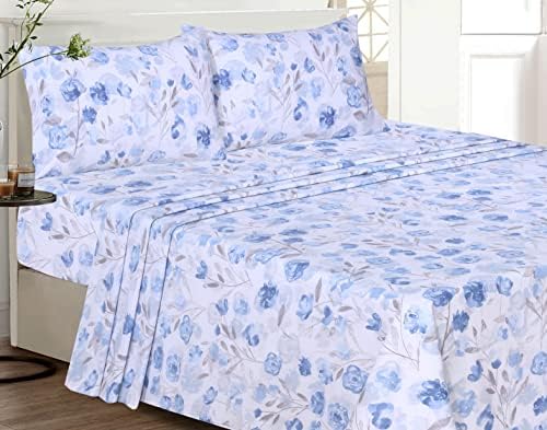 RUVANTI 100% Cotton Percale King Sheets, King Size Sheets Set - Image 5