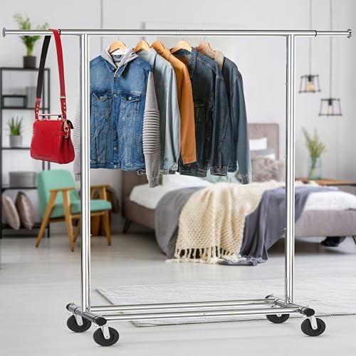 Simple Houseware Heavy Duty Clothing Garment Rack - Image 3