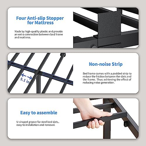 7 Inch Full Bed Frame Low Profile - Image 4