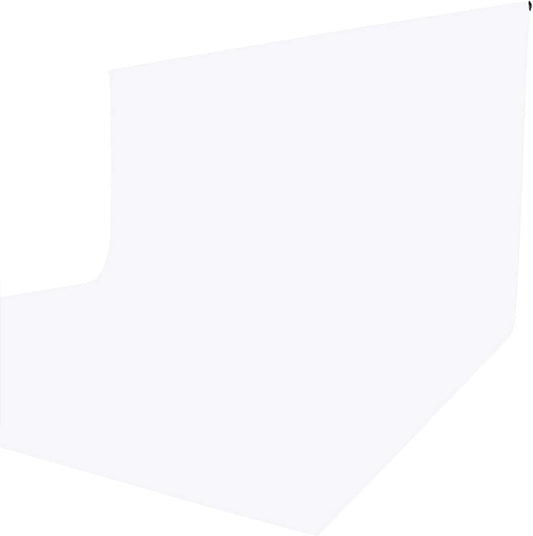ISSUNTEX 6X9 ft Background Polyester Backdrop, Photo Studio, Collapsible High Density Screen for Video Photography and Television-White