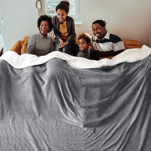 Bedsure GentleSoft Sherpa Fleece Cal King Blankets - Image 3