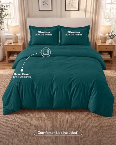 Duvet Cover King, 3 Piece Set, Extra Soft - Image 3