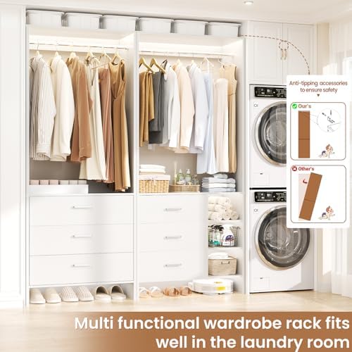 Aheaplus Closet System with 6 Drawers - Image 2