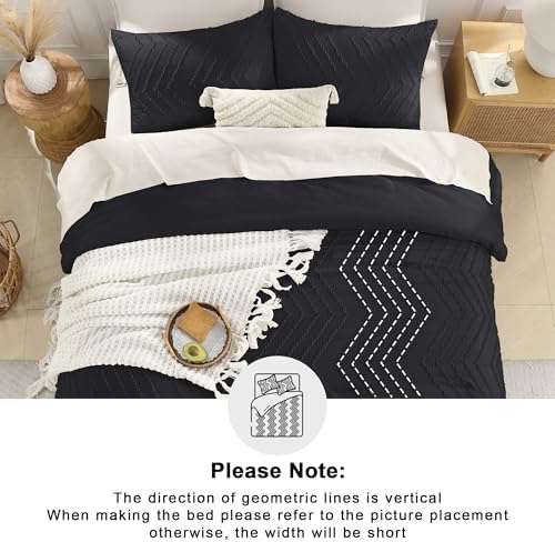 Andency Black Alaskan King Comforter Set 128x120 Extra Large - Image 5