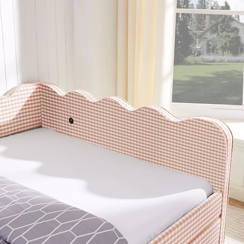 KEIKI Queen Gingham Upholstered Daybed - Image 5