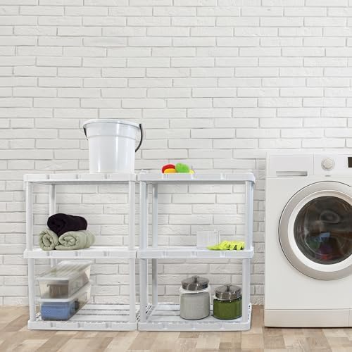 Gracious Living 3 Shelf Solid Light Duty Storage Unit - Image 2