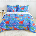 Kids Full Comforter Sets for Boys 8 Pieces Blue Bedding Set for Teens by mooreeke