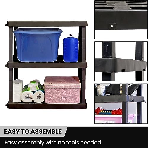 Oskar Heavy Duty Plastic Storage Shelves- - Image 4