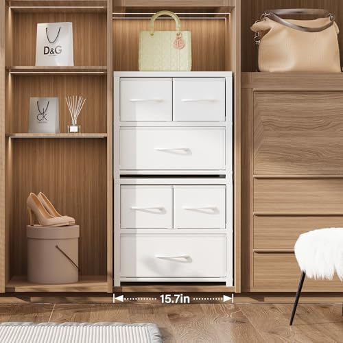Homeiju Stackable 3-Drawer Fabric Dresser - Image 3