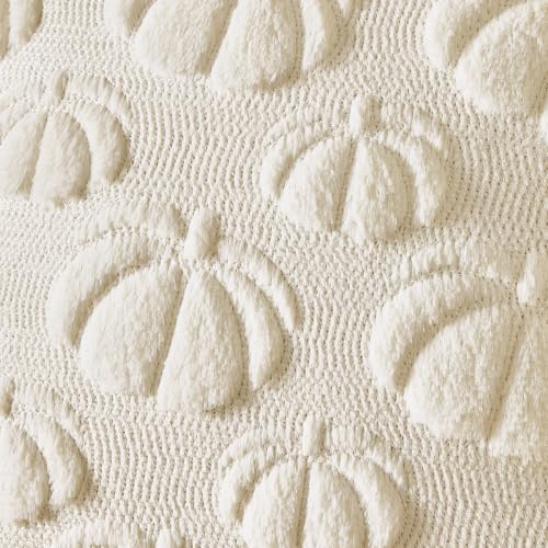 MIULEE Fall Decor Pillow Covers 18x18 Set of 2 Pumpkin Cream White - Image 2